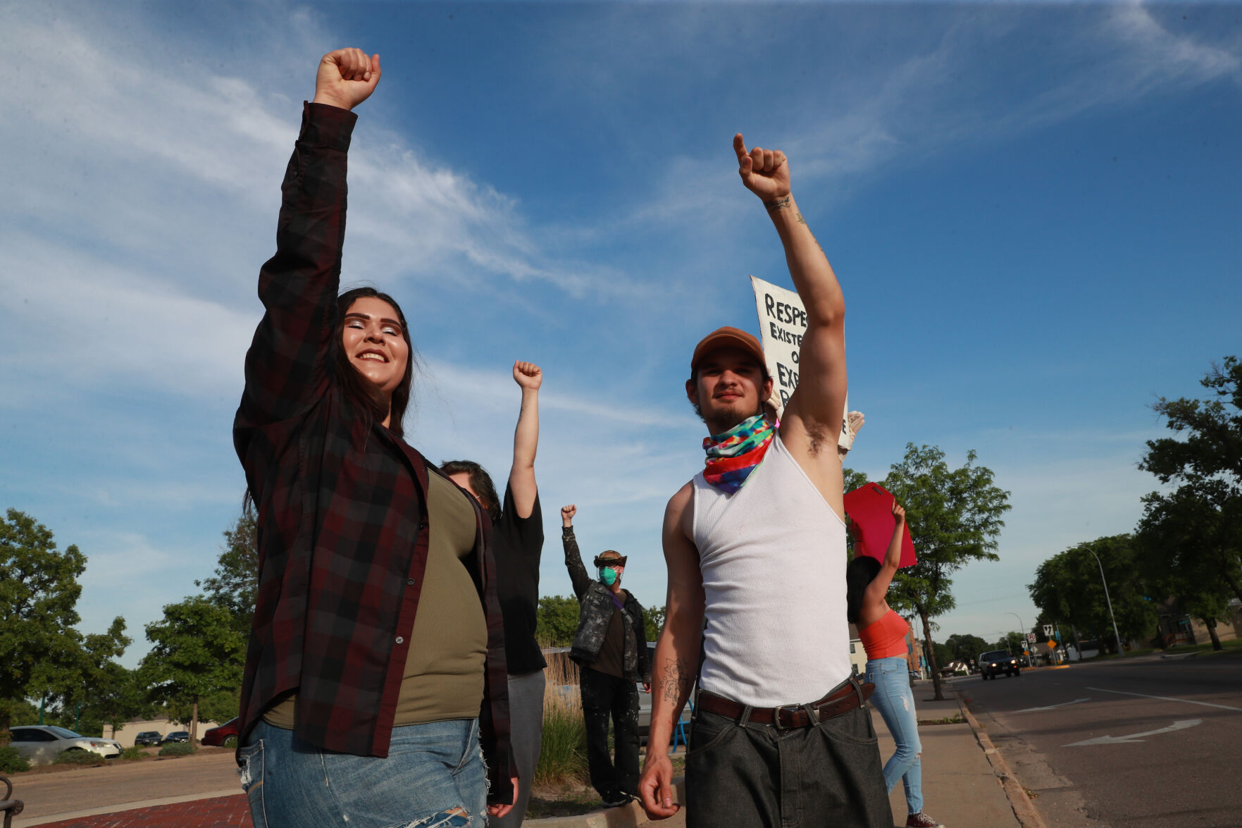 Tuesday night protests in Grand Island